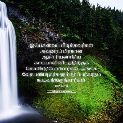 Picture 05 - மத்தேயு 26:57 TAMIRV - இயேசுவைப் - Bible Verse Picture