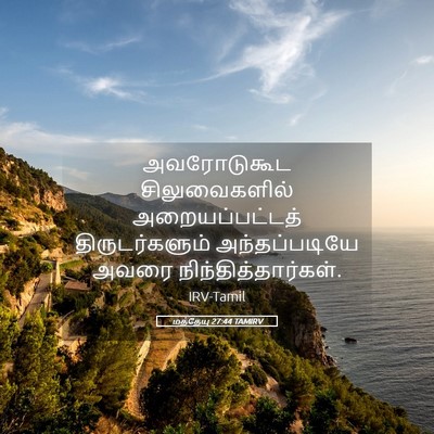 Picture 05 - மத்தேயு 27:44 TAMIRV - அவரோடுகூட - Bible Verse Picture