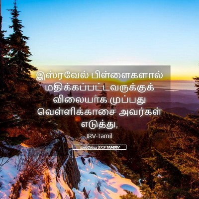 Picture 05 - மத்தேயு 27:9 TAMIRV - இஸ்ரவேல் - Bible Verse Picture