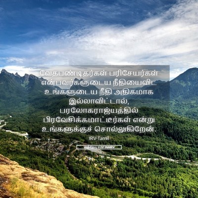 Picture 05 - மத்தேயு 5:20 TAMIRV - வேதபண்டிதர்கள் - Bible Verse Picture