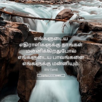 Picture 05 - மத்தேயு 6:12 TAMIRV - எங்களுடைய - Bible Verse Picture