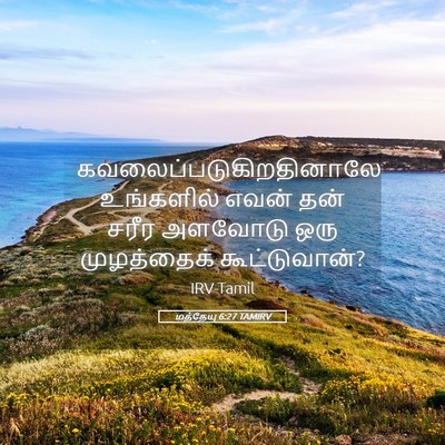 Picture 05 - மத்தேயு 6:27 TAMIRV -  - Bible Verse Picture