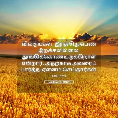 Picture 05 - மத்தேயு 9:24 TAMIRV - விலகுங்கள், இந்த - Bible Verse Picture