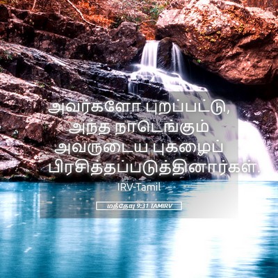 Picture 05 - மத்தேயு 9:31 TAMIRV - அவர்களோ - Bible Verse Picture