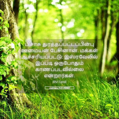 Picture 05 - மத்தேயு 9:33 TAMIRV - பிசாசு - Bible Verse Picture