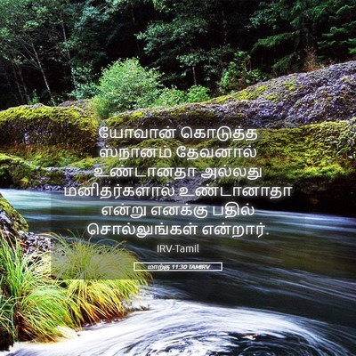 Picture 05 - மாற்கு 11:30 TAMIRV - யோவான் கொடுத்த - Bible Verse Picture