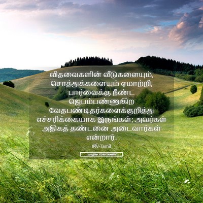 Picture 05 - மாற்கு 12:40 TAMIRV - விதவைகளின் - Bible Verse Picture