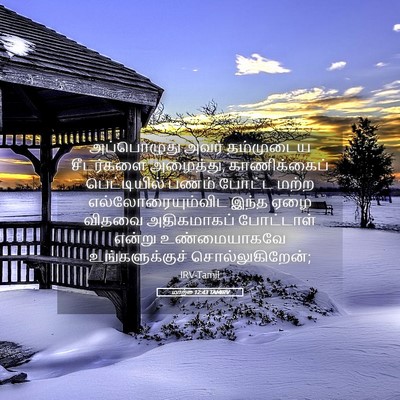 Picture 05 - மாற்கு 12:43 TAMIRV - அப்பொழுது அவர் - Bible Verse Picture