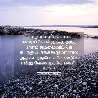 Picture 05 - மாற்கு 14:35 TAMIRV - சற்று - Bible Verse Picture
