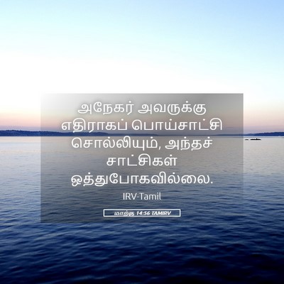 Picture 05 - மாற்கு 14:56 TAMIRV - அநேகர் அவருக்கு - Bible Verse Picture