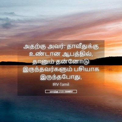 Picture 05 - மாற்கு 2:25 TAMIRV - அதற்கு அவர்: - Bible Verse Picture
