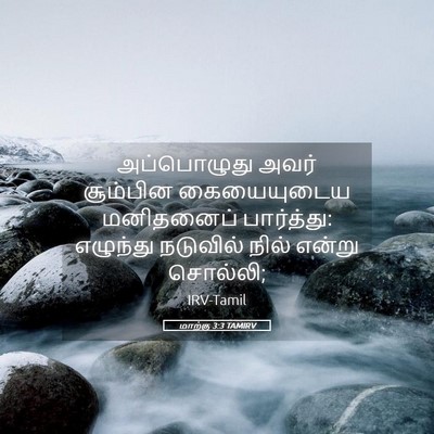 Picture 05 - மாற்கு 3:3 TAMIRV - அப்பொழுது அவர் - Bible Verse Picture
