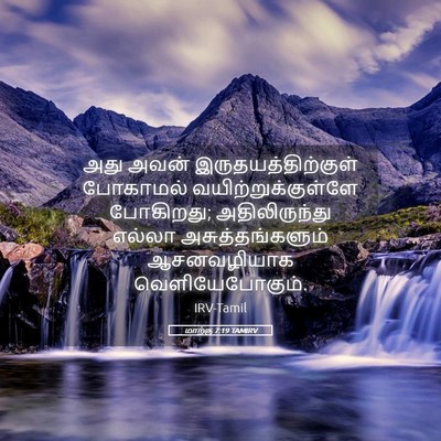 Picture 05 - மாற்கு 7:19 TAMIRV - அது அவன் - Bible Verse Picture