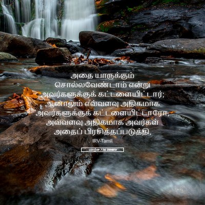 Picture 05 - மாற்கு 7:36 TAMIRV - அதை யாருக்கும் - Bible Verse Picture