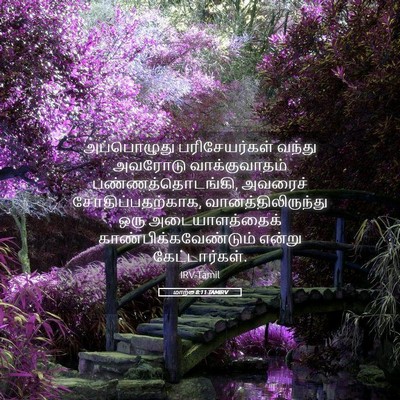 Picture 05 - மாற்கு 8:11 TAMIRV - அப்பொழுது - Bible Verse Picture