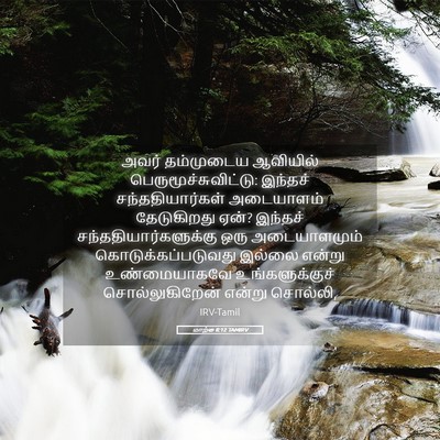 Picture 05 - மாற்கு 8:12 TAMIRV - அவர் தம்முடைய - Bible Verse Picture