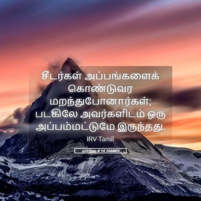 Picture 05 - மாற்கு 8:14 TAMIRV - சீடர்கள் - Bible Verse Picture