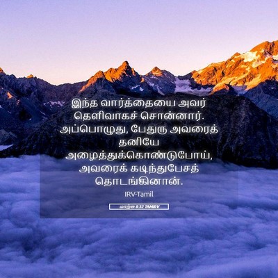 Picture 05 - மாற்கு 8:32 TAMIRV - இந்த வார்த்தையை - Bible Verse Picture