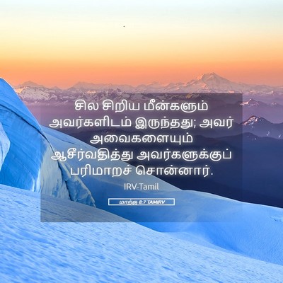 Picture 05 - மாற்கு 8:7 TAMIRV - சில சிறிய - Bible Verse Picture