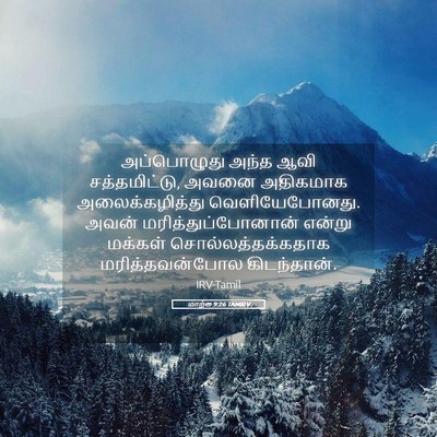 Picture 05 - மாற்கு 9:26 TAMIRV - அப்பொழுது அந்த - Bible Verse Picture