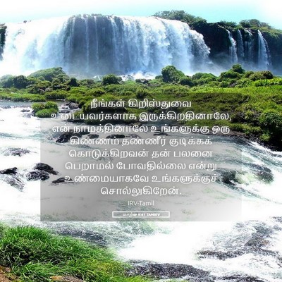 Picture 05 - மாற்கு 9:41 TAMIRV - நீங்கள் - Bible Verse Picture