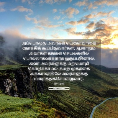 Picture 05 - மீகா 3:4 TAMIRV - அப்பொழுது அவர்கள் - Bible Verse Picture