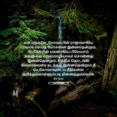 Picture 05 - மீகா 6:5 TAMIRV - என் மக்களே, - Bible Verse Picture