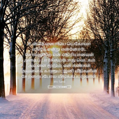 Picture 05 - மீகா 7:10 TAMIRV - உன் தேவனாகிய - Bible Verse Picture