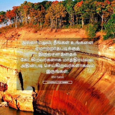Picture 05 - யாக்கோபு 1:22 TAMIRV - அல்லாமலும், - Bible Verse Picture
