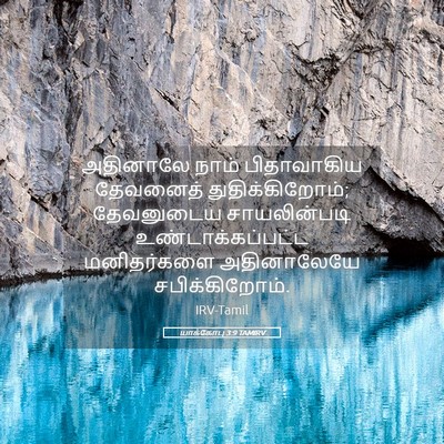 Picture 05 - யாக்கோபு 3:9 TAMIRV - அதினாலே நாம் - Bible Verse Picture