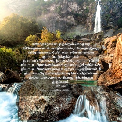 Picture 05 - யாக்கோபு 4:11 TAMIRV - சகோதரர்களே, - Bible Verse Picture