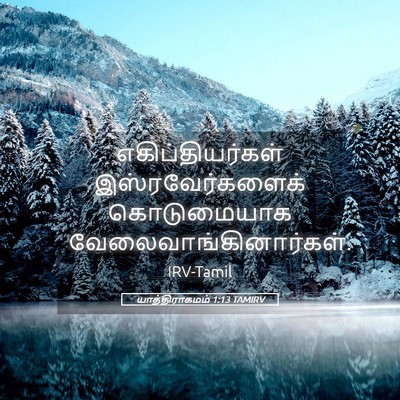 Picture 05 - யாத்திராகமம் 1:13 TAMIRV - எகிப்தியர்கள் - Bible Verse Picture