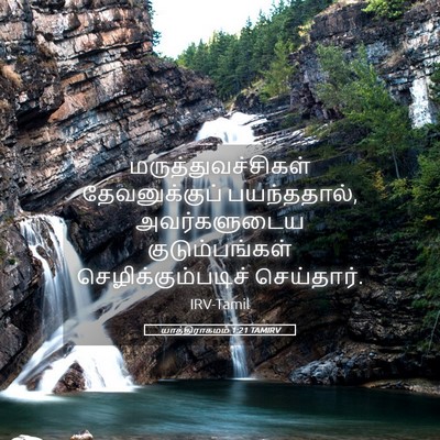 Picture 05 - யாத்திராகமம் 1:21 TAMIRV - மருத்துவச்சிகள் - Bible Verse Picture