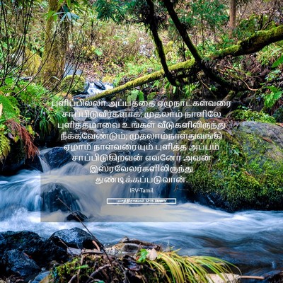 Picture 05 - யாத்திராகமம் 12:15 TAMIRV - புளிப்பில்லா - Bible Verse Picture