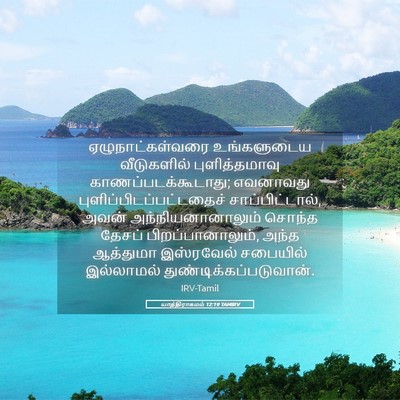 Picture 05 - யாத்திராகமம் 12:19 TAMIRV - ஏழுநாட்கள்வரை - Bible Verse Picture