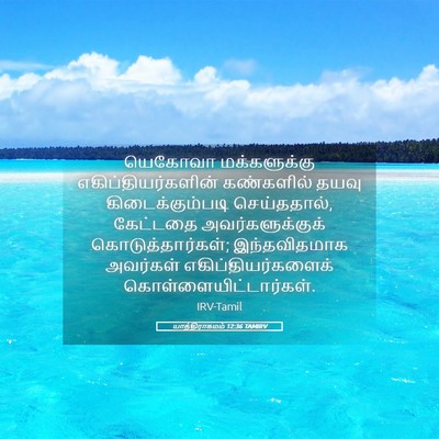 Picture 05 - யாத்திராகமம் 12:36 TAMIRV - யெகோவா மக்களுக்கு - Bible Verse Picture