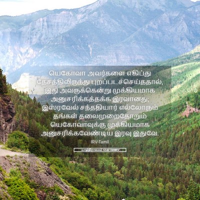 Picture 05 - யாத்திராகமம் 12:42 TAMIRV - யெகோவா அவர்களை - Bible Verse Picture