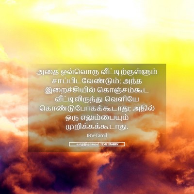 Picture 05 - யாத்திராகமம் 12:46 TAMIRV - அதை ஒவ்வொரு - Bible Verse Picture