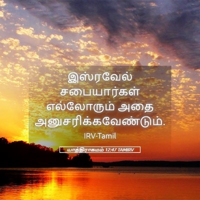 Picture 05 - யாத்திராகமம் 12:47 TAMIRV - இஸ்ரவேல் - Bible Verse Picture