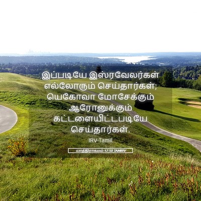 Picture 05 - யாத்திராகமம் 12:50 TAMIRV - இப்படியே - Bible Verse Picture