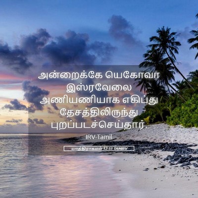 Picture 05 - யாத்திராகமம் 12:51 TAMIRV - அன்றைக்கே யெகோவா - Bible Verse Picture