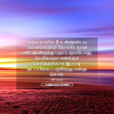 Picture 05 - யாத்திராகமம் 13:8 TAMIRV - அந்த நாளில் நீ - Bible Verse Picture