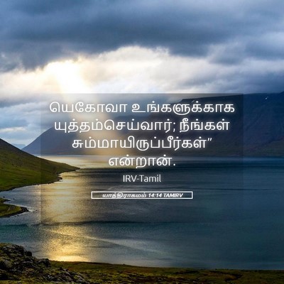 Picture 05 - யாத்திராகமம் 14:14 TAMIRV - யெகோவா - Bible Verse Picture
