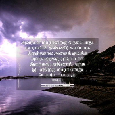 Picture 05 - யாத்திராகமம் 15:23 TAMIRV - அவர்கள் - Bible Verse Picture