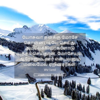 Picture 05 - யாத்திராகமம் 17:10 TAMIRV - யோசுவா தனக்கு - Bible Verse Picture