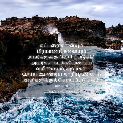 Picture 05 - யாத்திராகமம் 18:20 TAMIRV - கட்டளைகளையும் - Bible Verse Picture