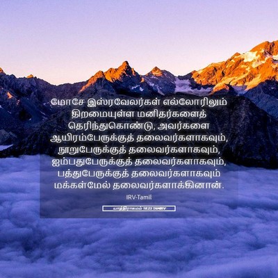 Picture 05 - யாத்திராகமம் 18:25 TAMIRV - மோசே இஸ்ரவேலர்கள் - Bible Verse Picture