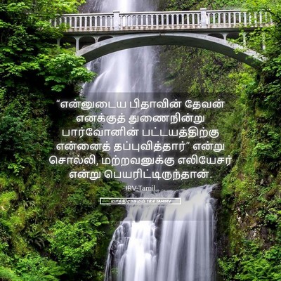 Picture 05 - யாத்திராகமம் 18:4 TAMIRV - “என்னுடைய - Bible Verse Picture