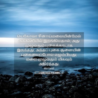 Picture 05 - யாத்திராகமம் 19:18 TAMIRV - யெகோவா - Bible Verse Picture