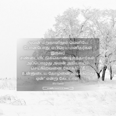 Picture 05 - யாத்திராகமம் 2:13 TAMIRV - அவன் மறுநாளிலும் - Bible Verse Picture